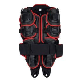 Protektorenjacke AHP Protektorenweste Protektor Körperschutz Motorrad Motocross Schwarz Rot