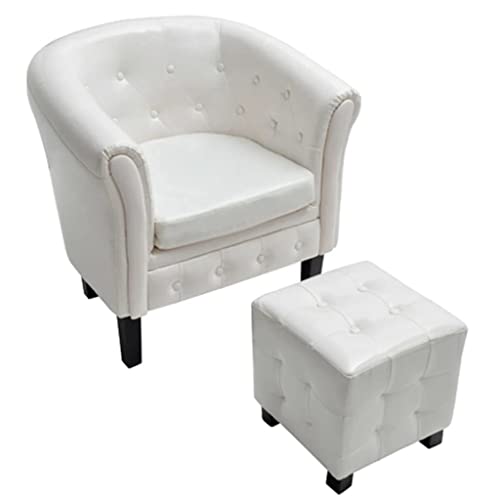 Sillón Plegable con Reposapiés Marrón miniatura 6