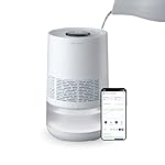BLUEAIR Premium Smart Humidifier for Large Rooms, Bedrooms, Better Sleep with Evaporative Invisible Mist Tech, Auto Humidify, Easy Top Fill, Smart Control with App, Touchscreen, 3.5L Tank for 48 hours