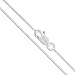 Sterling Silver Box Chain 1mm Solid 925 Italy Lightweight Lobster Claw Clasp Necklace 22"