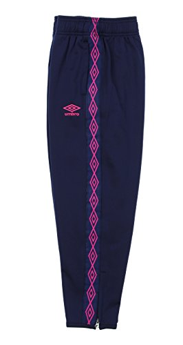 Umbro Girls Double Diamond Track Pants,Navy/Pink2