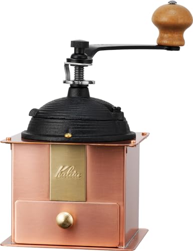 Carita Kalita Copper Hand Grinder Manual Cu-1#42084 Antique Coffee Grinder with Lid