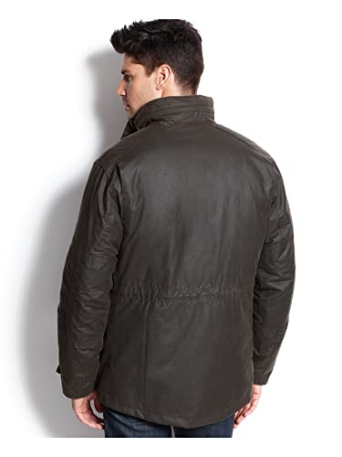 Barbour Mens Sapper Wax Jacket, Xl, Olive #TOP1
