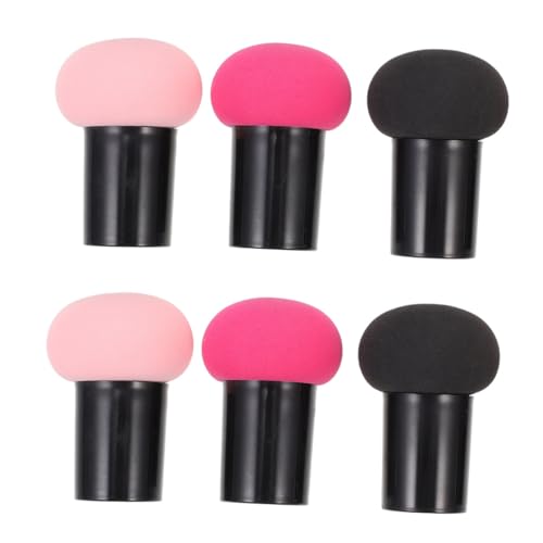 VICASKY 6Pcs Mushroom Makeup Sponge Dual Use Powder for Foundation Concealer Elastic Blending Sponges for Wet Dry Application Makeup Tools for Women