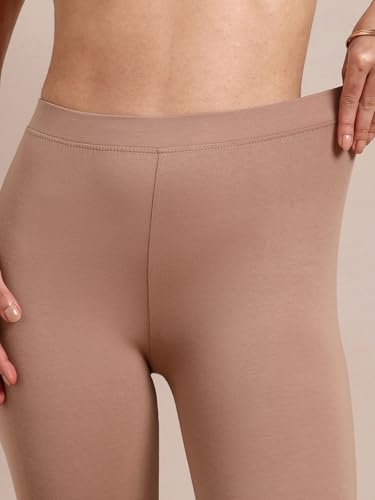 Image of TWIN BIRDS Super Stretchable Cotton Elasthane Fabric Ankle Length Leggings for Women