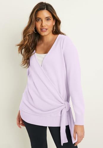 Women's Plus Size Wrap-Front Cardigan4