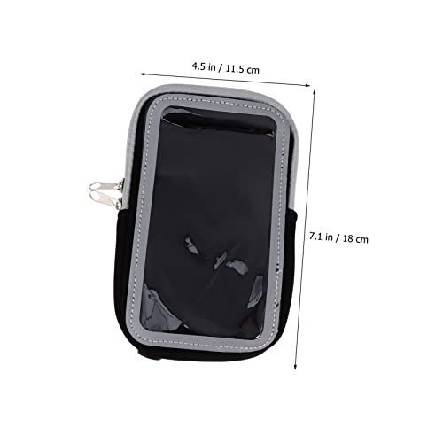 OSALADI 3 Pcs Armband Wallet Ladies Purses Running Arm Zipper Pocket Running Arm Bag Gym Arm Phone Holder Mobile Phone Bag Phone Purse for Women Sports Equipment Multipurpose Neoprene