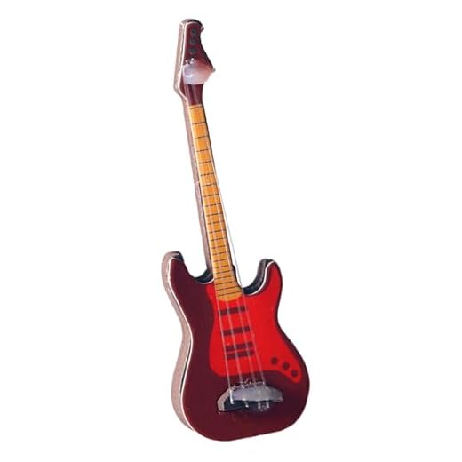 Guitarra en miniatura de madera, instrumento en miniatura, modelo eléctrico clásico, decoración de mesa de oficina, modelo de muebles clásicos, decoración de jardín
