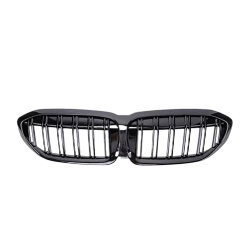 Calandre de radiateur luxe diamant noir sport pour BMW G20 Série 3 finition double lamelle haut de gamme