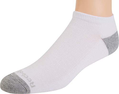 Reebok Mens Low Cut Socks 6 Pack Basic Cushion Low Cut No Show Socks for Men - Men's Athletic Socks (Size 6-12.5), Size 6-12.5, White Assortment2
