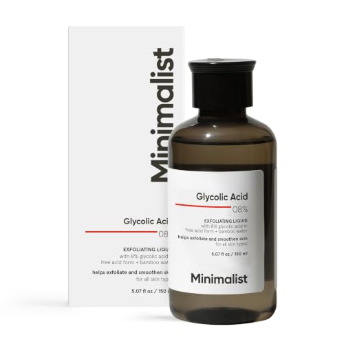 Minimalist Glycolic Acid 8% Exfoliating Toner for Glowing Skin | Multi-Functional Exfoliating Toner...