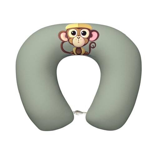 Almohada U de Espuma Viscoelástica Negro miniatura 1