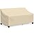 Patio Sofa Cover, 3-Seater 420D Outdoor Couch Covers Waterproof Winter, Patio Furniture Cover Loveseat, Outdoor Sofa Covers with Anti UV and No Tears, No Fading(Beige, 78" W x 34" D x 31" H)