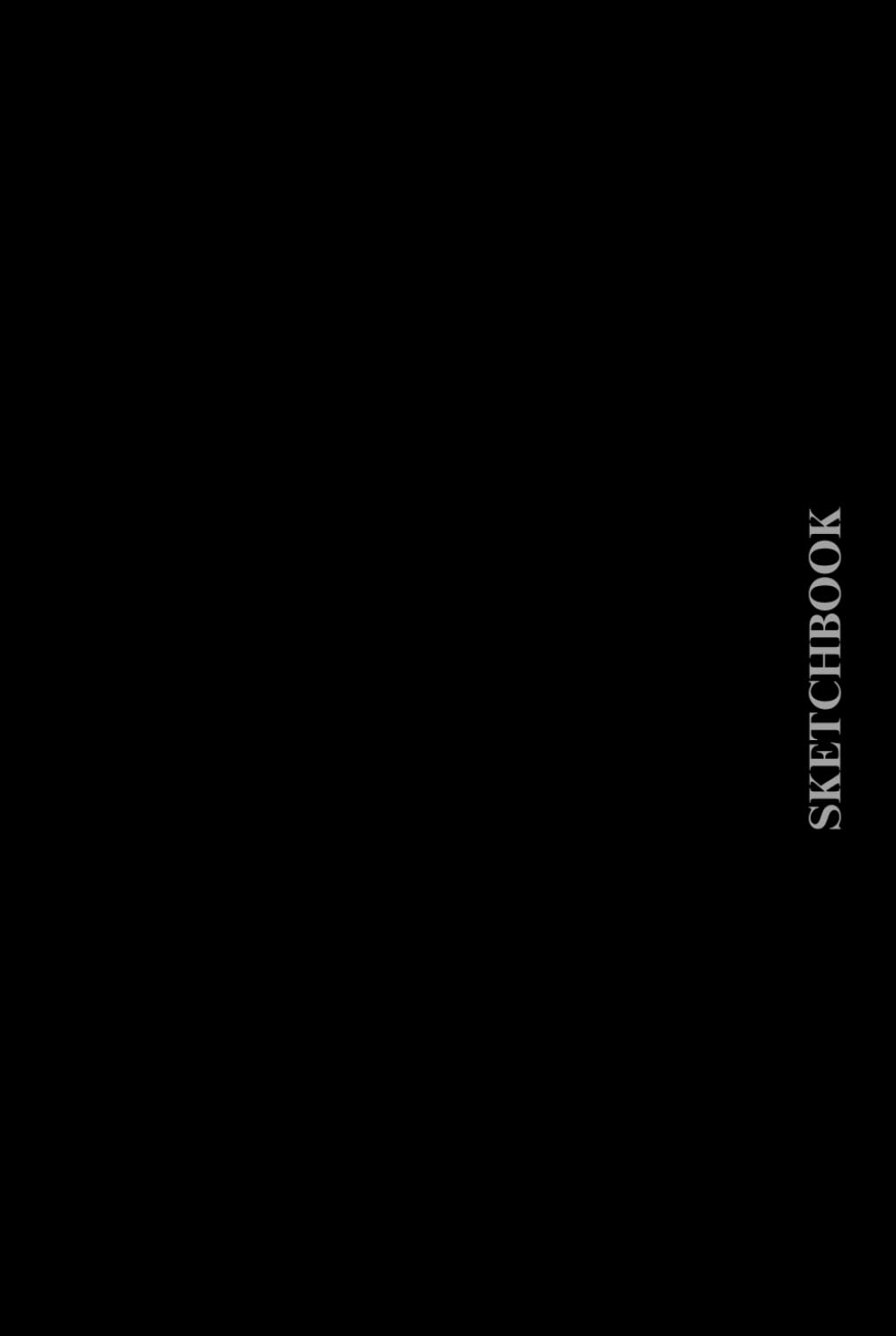 Simple Glossy black sketchbook 6x9in