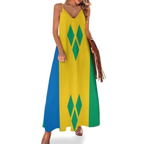Robe longue boho Saint-Vincent pour vos soirées d'été et journées farniente à la plage