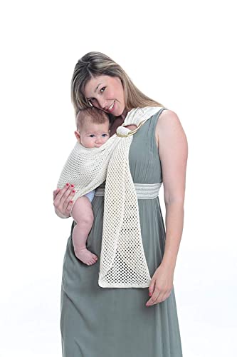 Amarsupiel | Bandolera portabebés de anillas | Bandolera de porteo rejilla, malla | Bandolera para Portear |