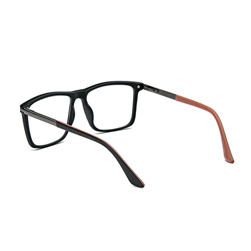 KoKoBin Reading Glasses Anti-Blue Light for Men and Women Blue Light Filter Computer Reading Aid Spring Hinge Metal Full Screen Glasses (Orange - Image 3