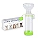 Aerosol-Inhalator-Spacer für Katzen und Hunde – Handlicher Spacer zur Medikamentenverabreichung an Ihr Haustier mit exklusivem Atemindikator. (for Cat (Green))
