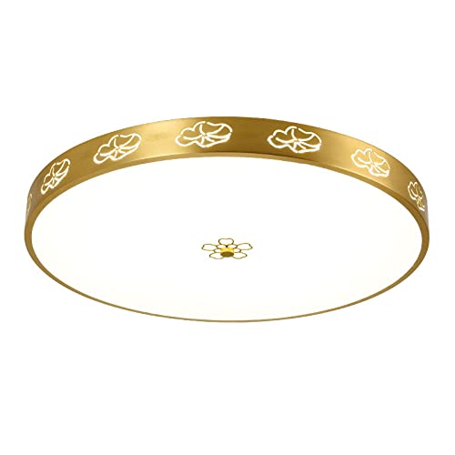 Plafonnier LED rond pour chambre et salon au design simple et atmosphérique
