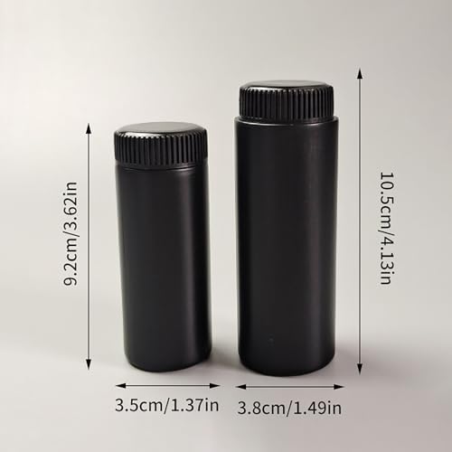 6 piezas botella de polvo plástico vacío 100ml con tapa miniatura 2