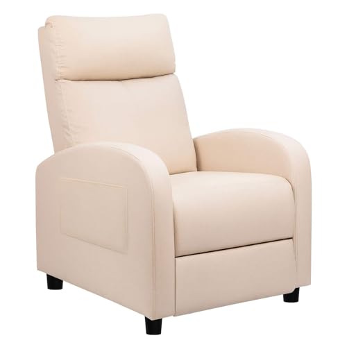 Tuoze Recliner Chair Modern PU Leather Recliners Chair...