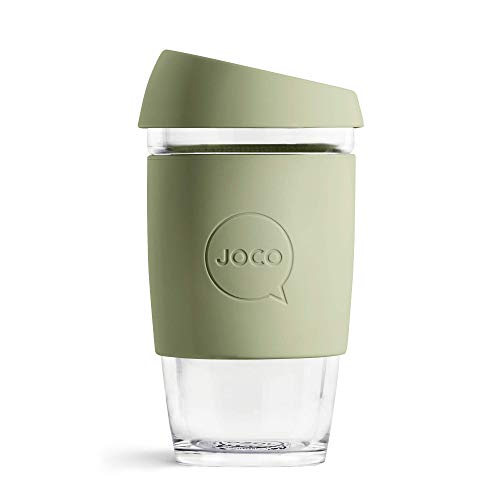 Joco 16Oz Glass Reusable Coffee Cup (Army Green) #TOP17