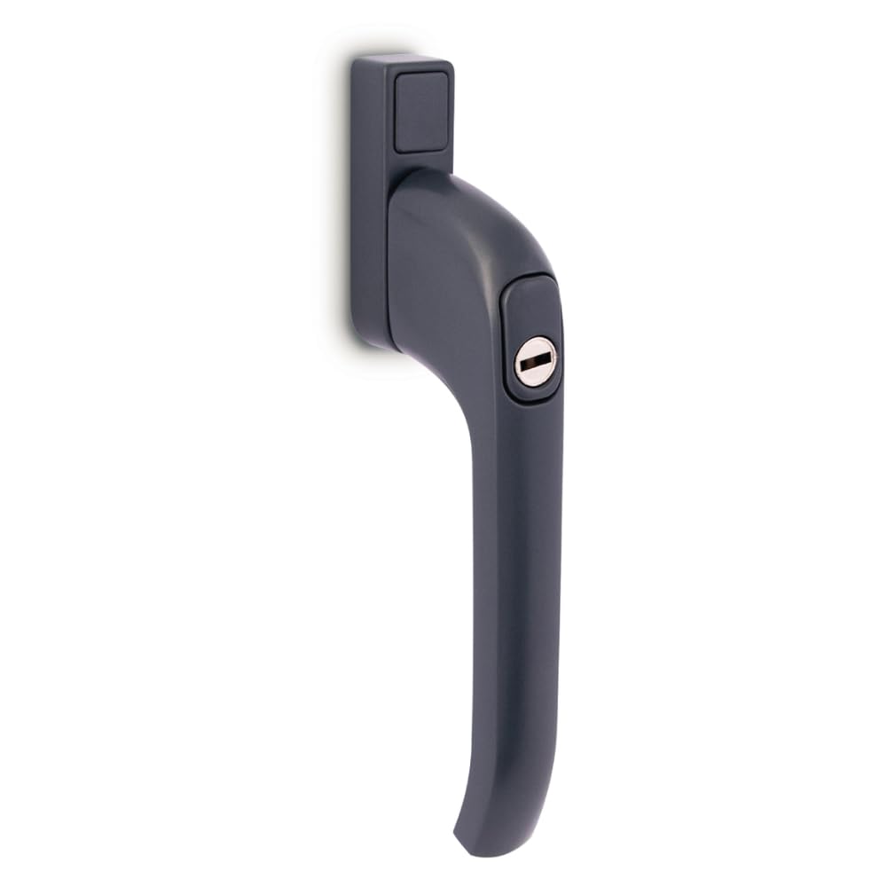 FixRello Inline Window Handle โ Heavy Duty Locking Handle, 40mm Spindle, Fits Timber & uPVC Casement Windows โ Multiple Finishes (Anthracite Grey)