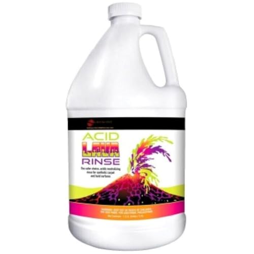 Acid LAVA Rinse, Organic Acid Carpet Cleaner for Hot Water Extraction, 1 Gallon