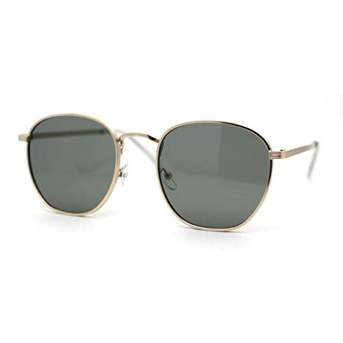 SA106 Classy Hipster Normcore Thick Metal Rim Round Sunglasses