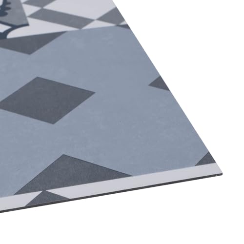 Tablones autoadhesivos de PVC Mangloder de 30,5 x 30,5 cm efecto madera para suelo de salón 4