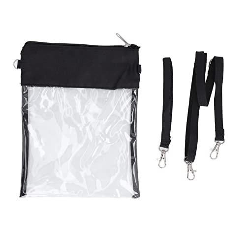 Clear Transparent Messenger Bag Visible Lining Regulable Shoulder Straps For Various Events Pvc Material