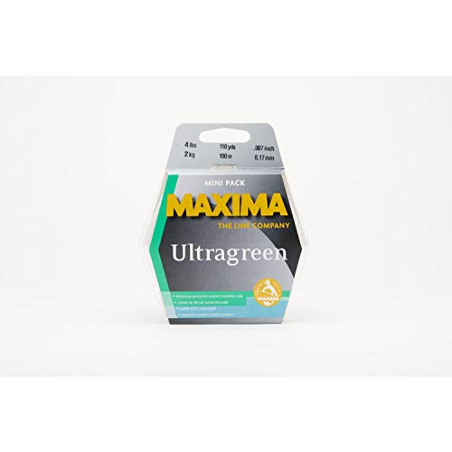 Maxima Fishing Line Mini Pack, Ultragreen, 4-Pound/110-Yard
