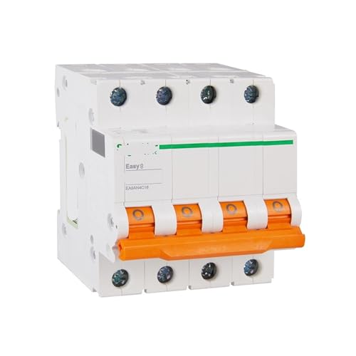 Disjoncteur miniature électrique modulaire 4 pôles 16A pour réseau courbe C