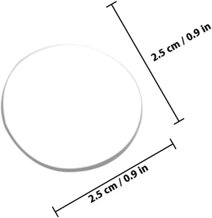 Generic 12pcs Glass Table Bumpers and Suction Cup Spacers, Soft Rubber Pads for Tempered Glass Furniture Protection, 25mm Diameter, Anti-Collision Dining Table Pads