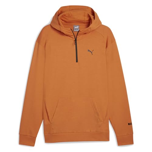 Puma Mens RadCal Hooded Half Zip Casual Outerwear - Orange - Size XXL3