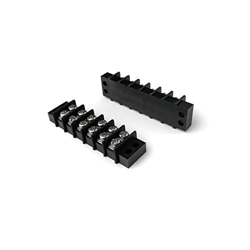 Mgi Speedware Double Screw Terminal Junction Block 300V/20A, Row Barrier Strip 2-Pack (6 Pole) #TOP1