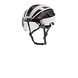 Cityhelm Urban,Fahrradhelm, Mountainbike MTB Helm Fahrradhelm Mit Rücklicht, Schirm Und Magnetverschluss,Einfacher Roadhelm Für Sportliches Fahren Im Alltag Und In Der Freizeit A