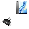 BoxWave Smart Gadget Compatible with Blackview Tab 70 WiFi – AllReader SD Card Reader, microSD Card Reader SD Compact USB – Jet Black