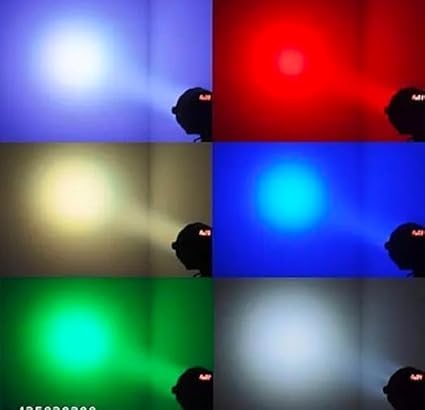 Image of LED Stage PAR Light | Multi-Color RGB DJ Disco Light for Party, Concert, Wedding & Event Lighting | DJ Light | Disco Light | Party Light | (12LED-DJLIGHT)