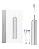 Laifen Wave Spazzolino Elettrico, Spazzolino Sonico Con Tecnologia a Oscillazione e Vibrazione Con 3 Testine, Certificazione IPX7 Impermeabile, Ricarica Magnetica, Compatto Da Viaggio (Alluminio)