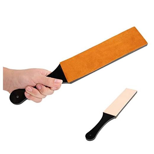 Affûtage Strop, Artisanat En Cuir Bricolage, Affûtage Couteau Double Face Aiguiseur Efficace Maison Noire Pour Salon De Coiffure Professionnel Utiliser Des Couteaux De Rasage Rasoirs Strop Large