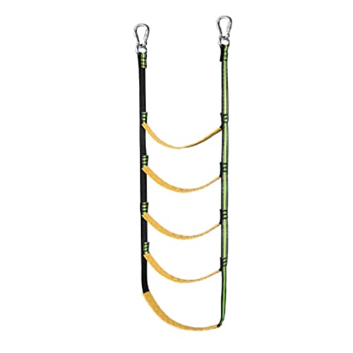 KUYYFDS Boat Rope Ladder 5 Steps Marine Rope Ladder Extension Portable Swim Ladder Boat Ladder for Sailboat Canoeing