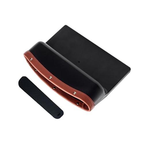 Panier à déchets de voiture anti-dérapant en cuir marron