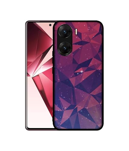 Image of Bad Color Shape Design Premium 2D Printed Metal Back Case Cover for Vivo V29E 5G