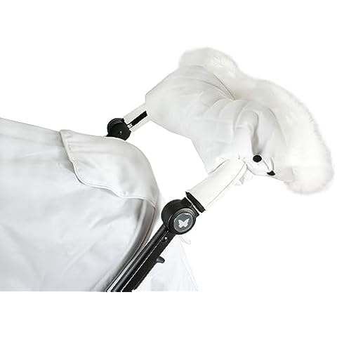 My Babiie White Faux Fur Handmuff Cover