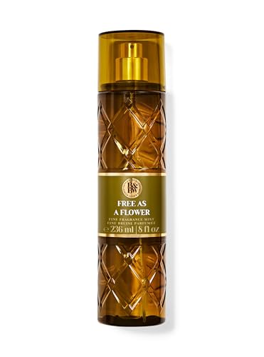 Image of Bath & Body Works Free As A Flower Fine Fragrance Mist | 236 ml / 8 fl oz | Fragrance - Botanicals & Blooms | Gender - Women
