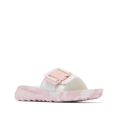Columbia Women's Peakfreak Roam Slide, Sports and Outdoor Sandals, Sea Salt/Pink Haze, 6