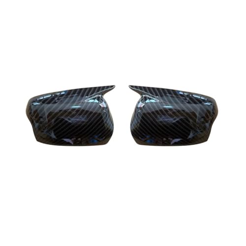Couvercle de rétroviseur pour Ford Focus MK2, finition carbone effet miroir brillant