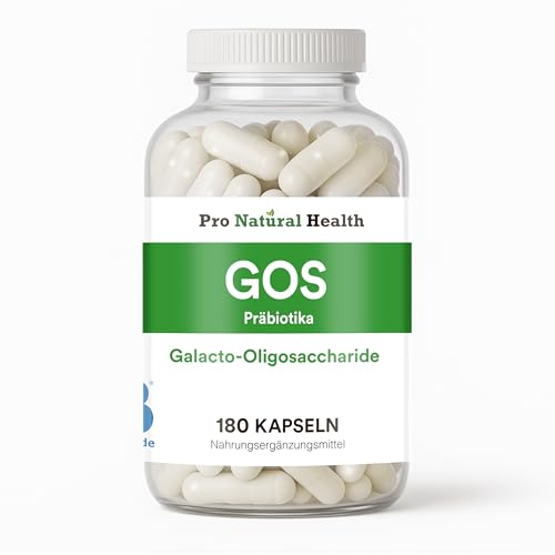 GOS - Galacto-Oligosaccharide 180 Kapseln - Made in Germany - Hochreines Präbiotika - prebiotisches Nahrungsergänzungsmittel ohne Zusätze - 100% Natürlich - BIOTIS Inside