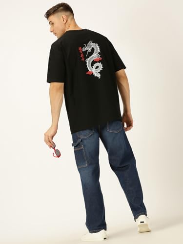 Image of Thomas Scott Men's | Graphic | Half Sleeve | Oversized Fit | 100% Cotton | Crew Collar | Casual Tshirt